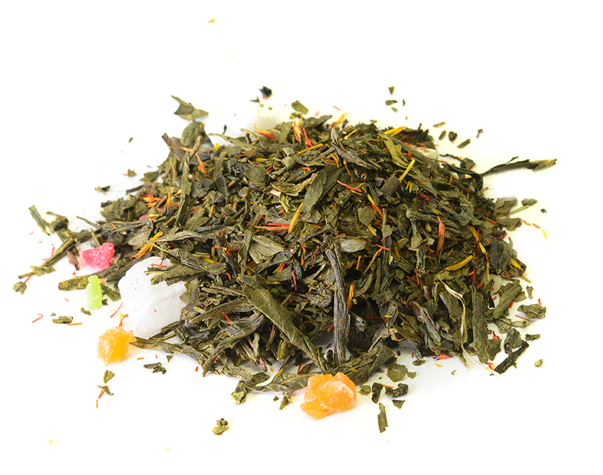 кокосовый остров (samovartime) / чай зеленый ароматизированный Орехово-Зуевский